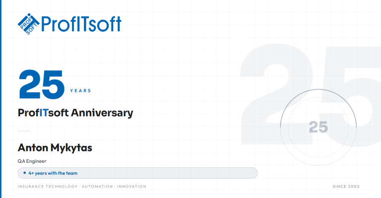 Люди ProfITsoft: історія зростання Антона Микитася